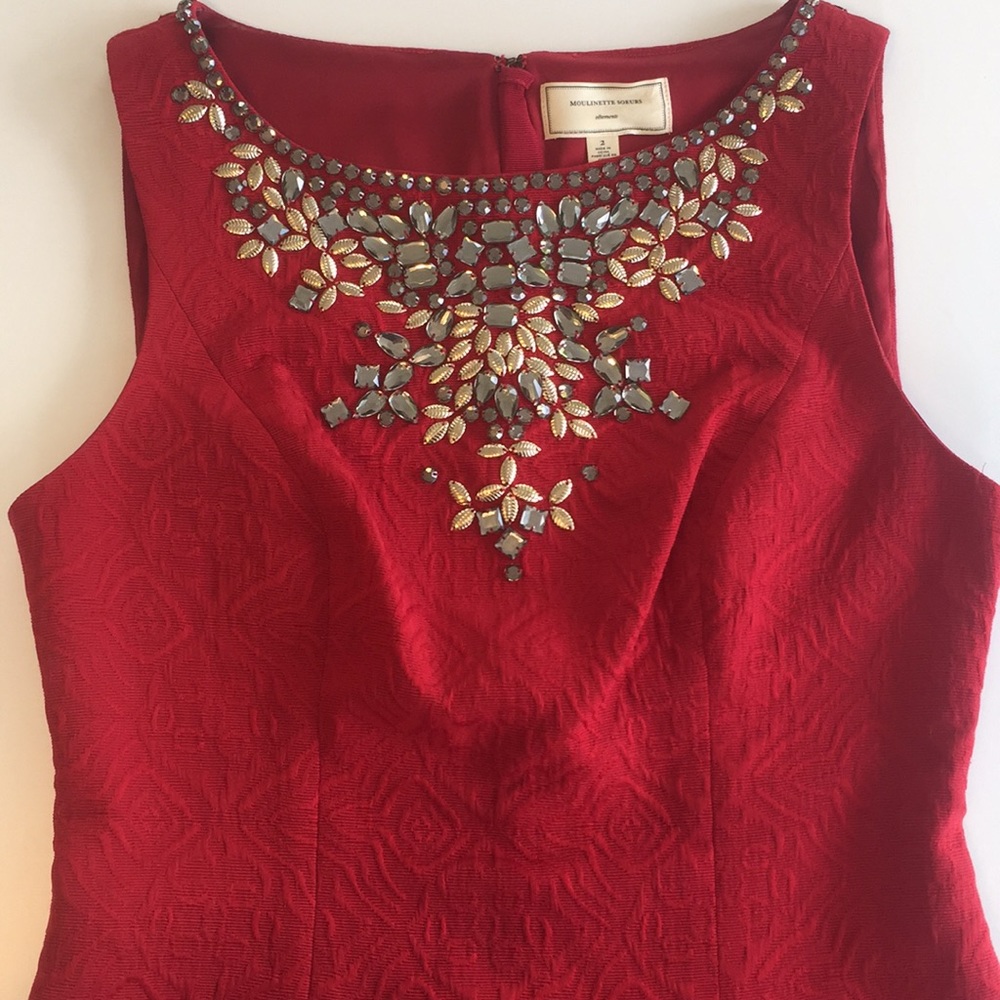 Anthropologie Moulinette Soeurs embellished dress